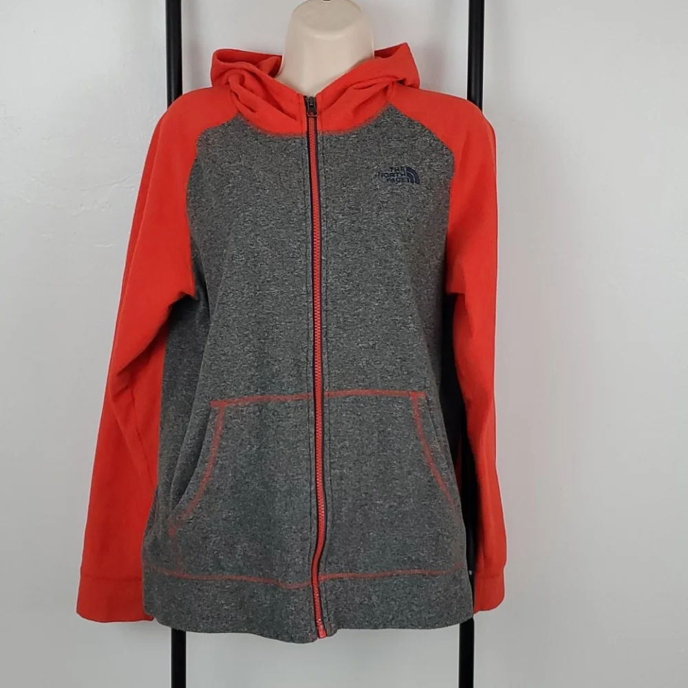 The North Face full zipper hoodie jacket boys size XL